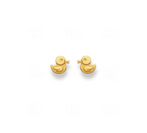 Enten Ohrstecker in 18 Karat Gelbgold - 1163.03669/0001
